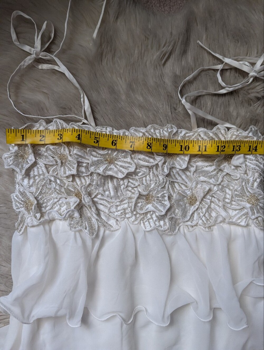 NWOT Show Me Your Mumu Gabriella Dress in White Enchanted Embellishment - Picture 10 of 14